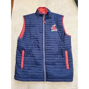 St Louis Cardinals Vest Baseball MLB MENS Size XL Zip Up Jacket Sleeveless